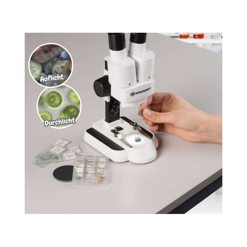 BRESSER Junior mikroskop - 20x / 50x forstørrelse