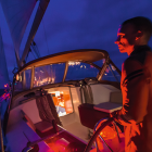 Lygter med rødt lys